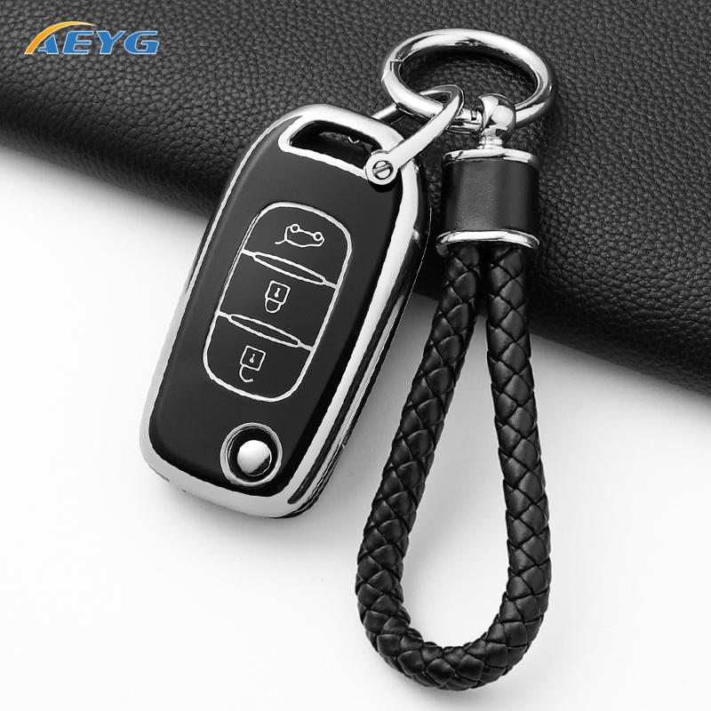 Car Key Case Cover Fob For Lada Vesta Granta Xray Kalina Priora Sedan Sport For Renault Fluence Clio Megane Keychain Accessories
