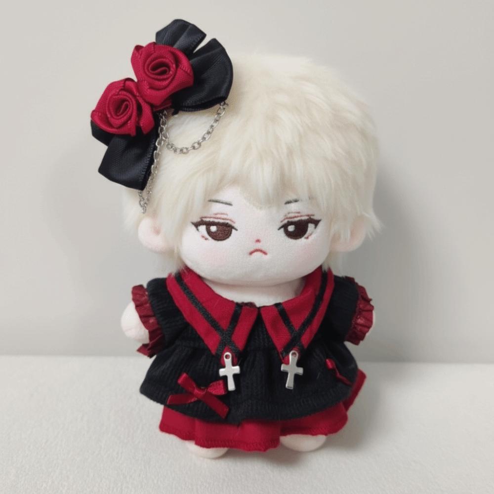 Bow Hair Clip Doll Clothes Outfit Flower Doll Dress Up Set  Children's Gift