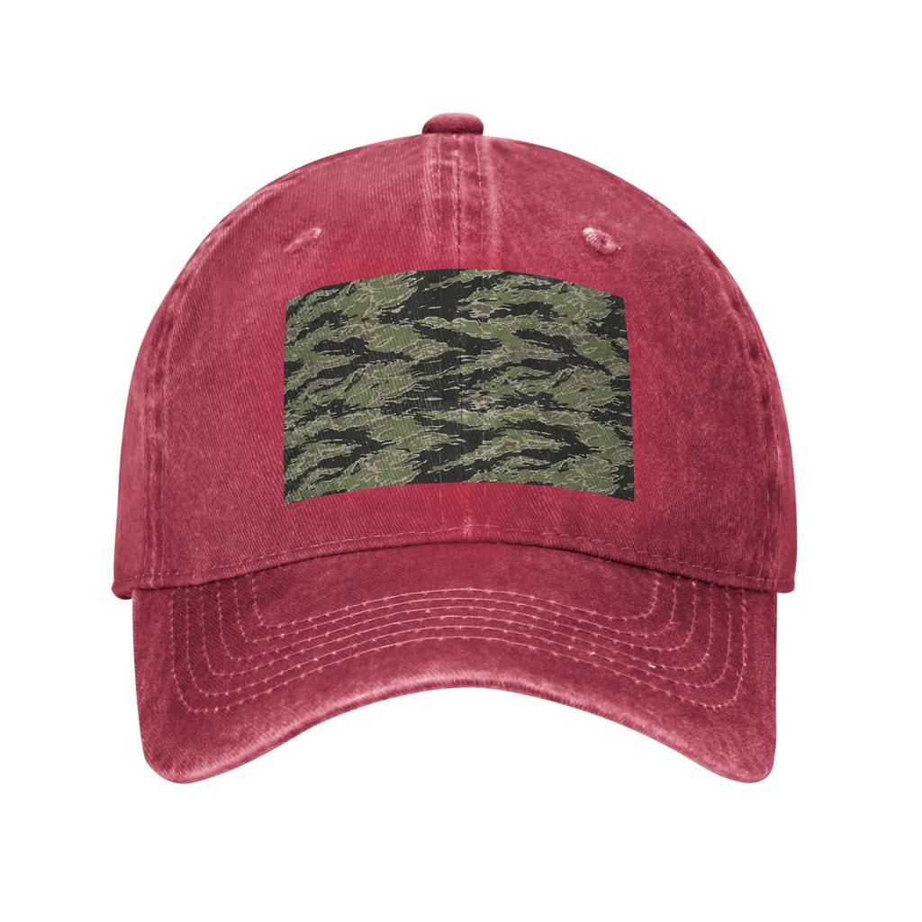 Tiger Stripe Camouflage Military Camo Denim Cap Casual Baseball Caps Adjustable Hat Summer Unisex Baseball Hats