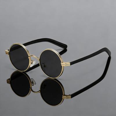 Men's Outdoor Punk Sunglasses Women New Trend Round Frame Outdoor Travel Sun Glasses Small Elegant UV400 Sunshades Eyewear
