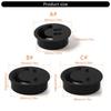 Round Wire Hole Cover Home Office Table Outlet Box Computer Desk Cord Grommet With 2 Port USB Cable Organization Case