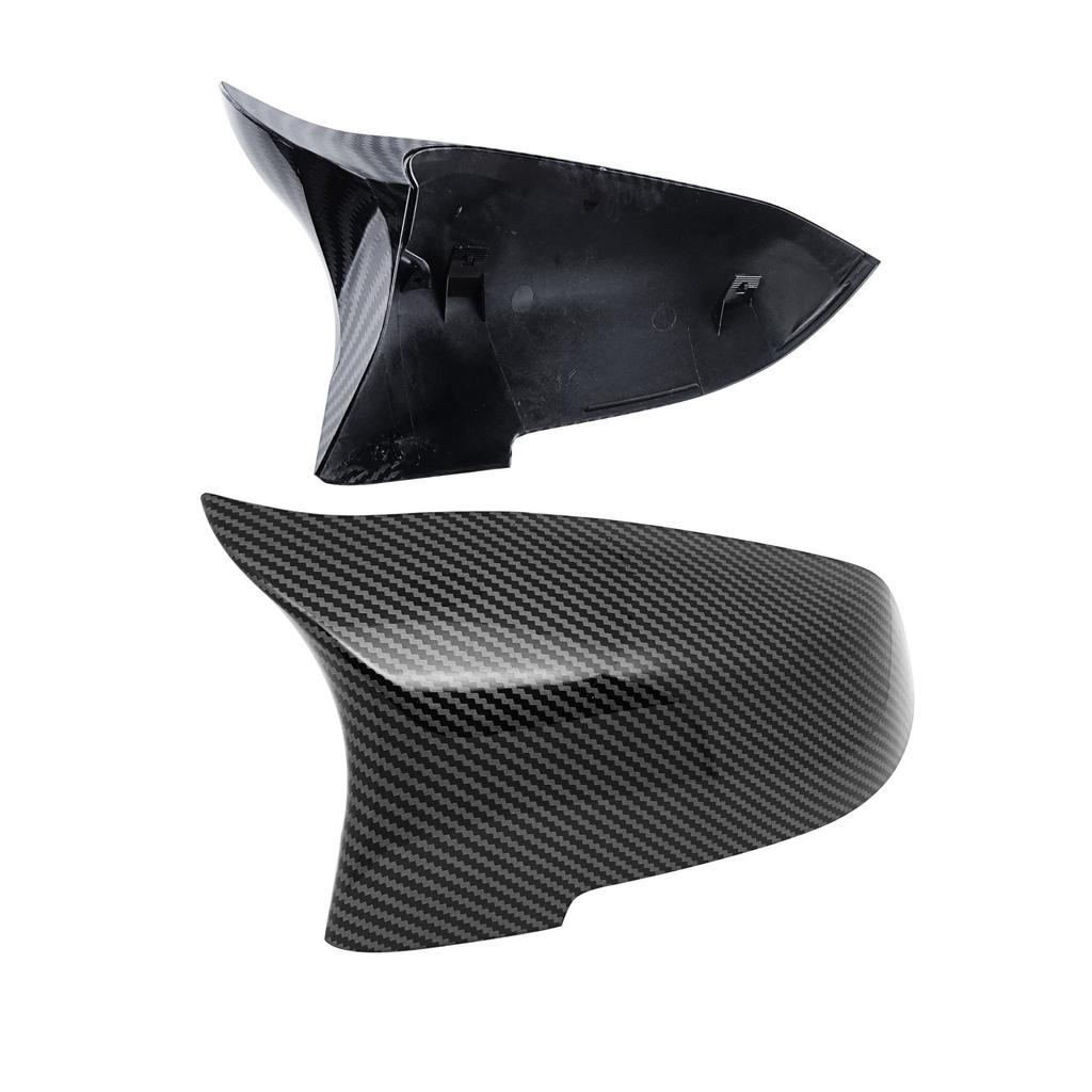 2x Side Rearview Mirror Caps Wing Mirror Cover Carbon Fiber Style For BMW F10 F11 F18 LCI F06 F12 OE 51167308683 51167308684