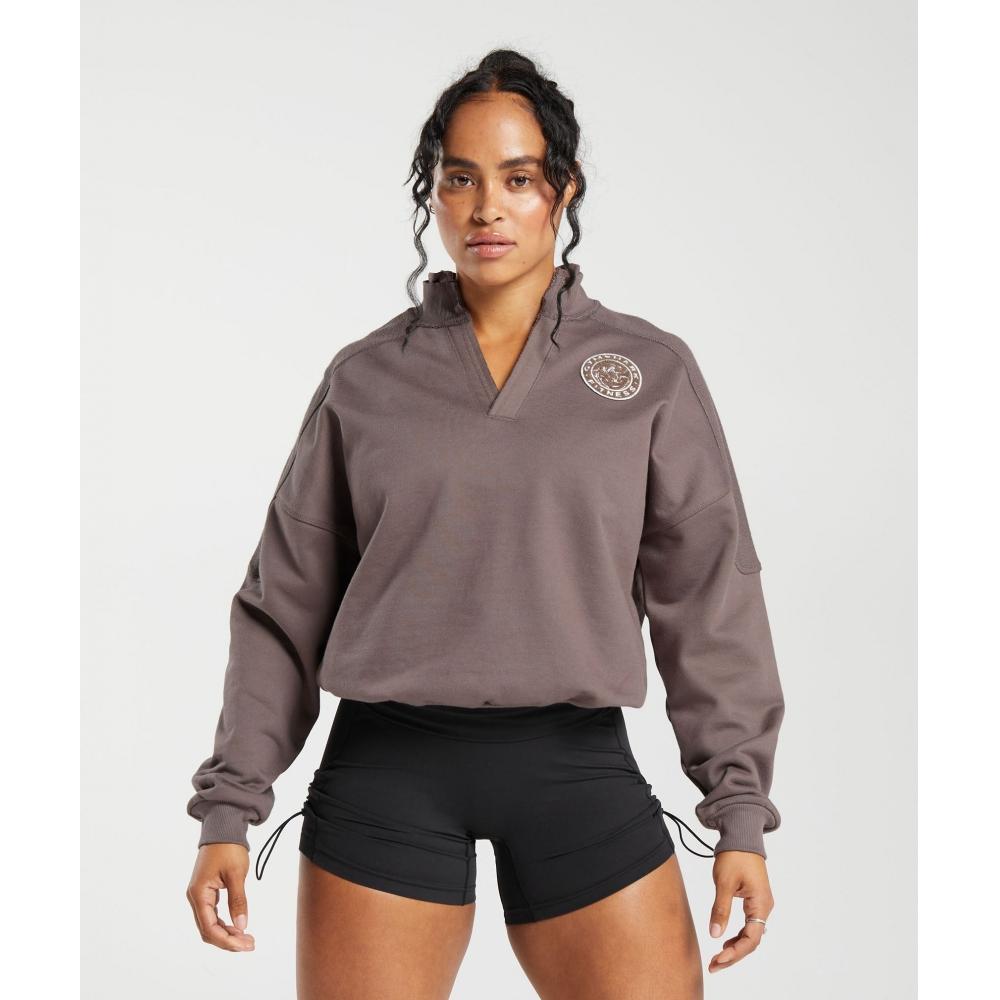 

Толстовка GYMSHARK Legacy Oversized Орех-лиловый B5A9W PBRJ