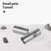 Small Rodents Sleep Tunnel Cooling Metal Hideouts Toy Suitable for Hamsters and Pet Mouse Cage Entertainment