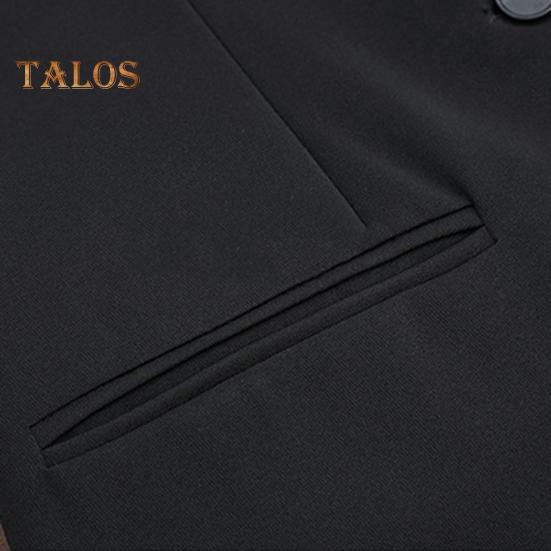 Dámská vesta bez rukávů s dvojitými knoflíčky Západní styl Slim Fit Cardigan Kabát Kabát Čistá barva Deep V Výstřih Formální Obchodní styl Dámská Vesta