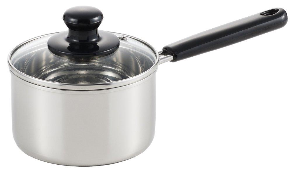 

Yoshikawa Made in Japan One Hand Pot 14cm IH Compatible Silver Stainless Steel Cook Look II SJ2180