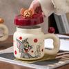 Genuine Cat And Mouse Joint Cup Cute Large-Capacity Mug Household Ceramic Cup With Lid High-Value Water Cup