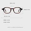 Ilsamsaemem Oval Photochromic Lenses Vintage Havana