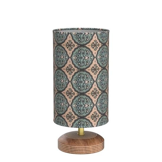 Wooden Bedside LED Table Lamp for Bedroom Living Room Wood Without Bulb Pack of 1 Lamp for Home Decoration Office Study Side Lamp 35.3 cm