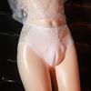 Sissy Pouch Slips Herren Sexy Dessous Spitze Transparent Höschen Knicker Crossdress Falsche Vagina Künstlicher Kamelzeh Unterwäsche