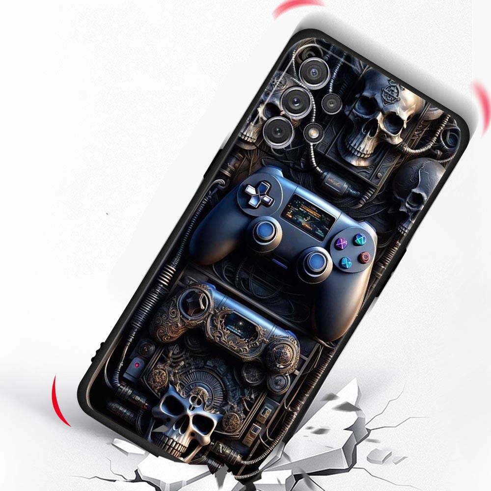 Game Controller Graphic Phone Case For Samsung Galaxy A17 A07 A55 A35 A25 A15 A05 A33 A31 A23 A21s A13 A41 A73 A53 A51 A71 Cover