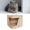 Holz Katzenhaus Innovativ Spaß Großer Raum Einfache Montage Katzenhöhle Bett für Innen Zuhause Kleine Speziell geformte Tür