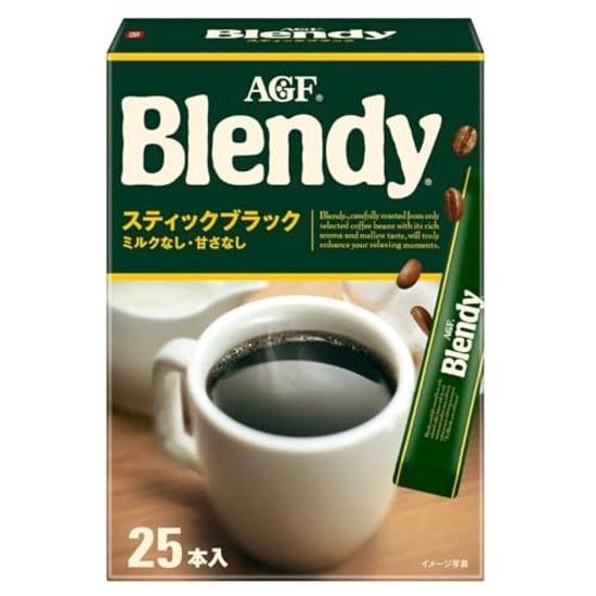 AGF Blendy Stick Black 25 Sticks Coffeeinstant Coffeesoluble Water