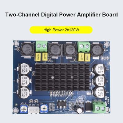 XH-M543 TPA3116D2 Digital Amplifier Board with Audio Cable 120Wx2 Digital Dual Channel Amplifier Subwoofer Audio Board