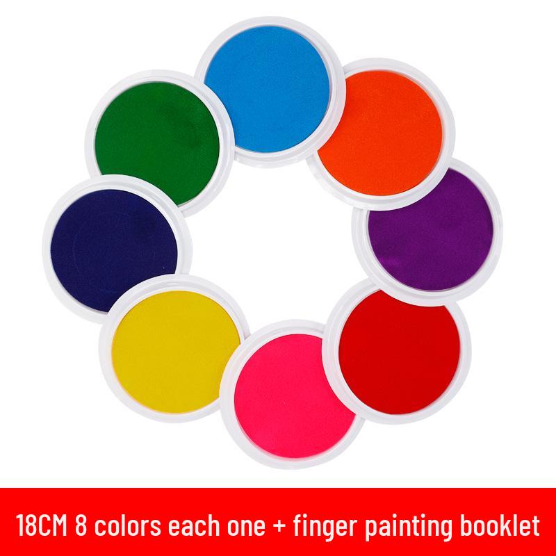 Washable Finger Paint Ink Pad for Kids: Perfect for Kindergarten Art and Palm Prints