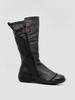 Gisse Genuine Leather Mid-Long Fur Boots Gis-22215