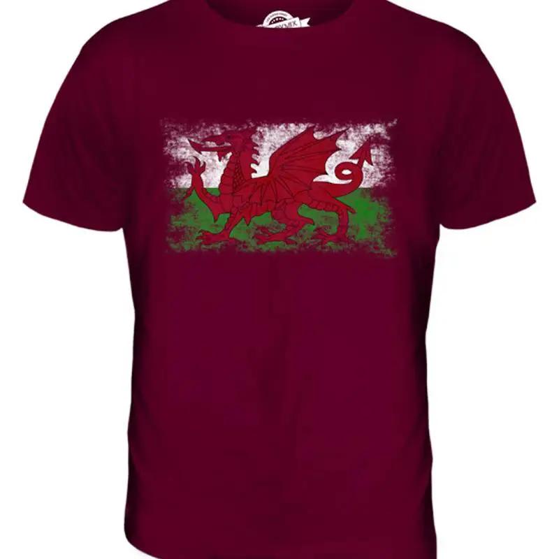 Wales Vintage Flag Unisexs T Shirt Tee Shirt Xs S M L Xl 2xl 3xl 4xl 5xl