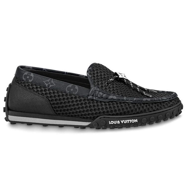 Louis Vuitton Racer Moccasins Shoes 'Black' 1AAQVV