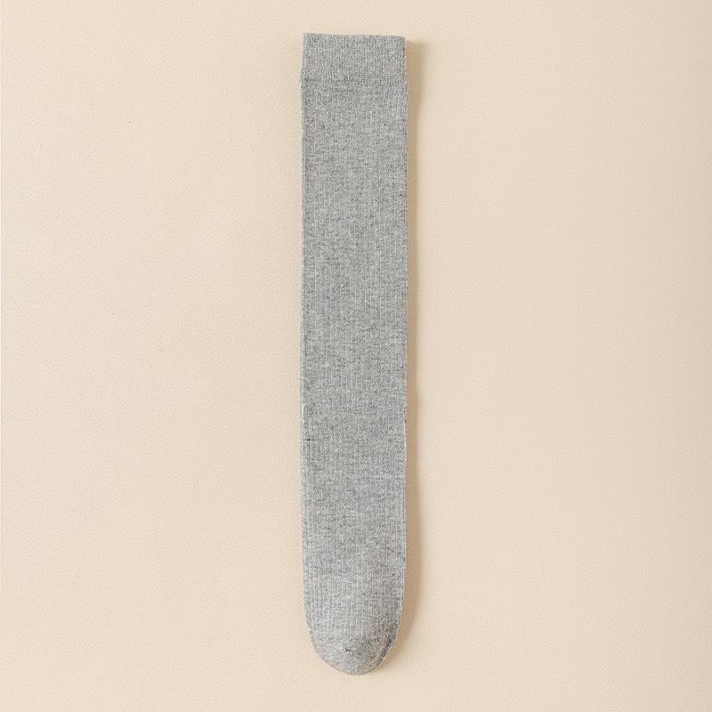 

Простой школьный однотонный гольф до колена для девочки, корейская мода, повседневный, из мягкого хлопка, гольф выше колена, леггинсы, чулок L