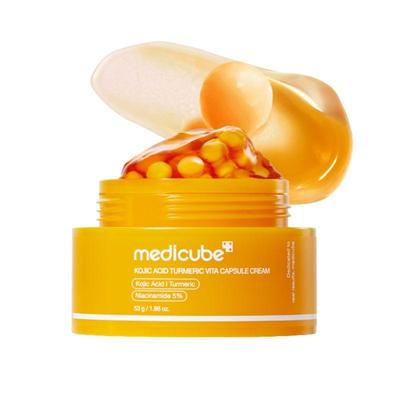 Crema Cápsula Vita de Ácido Kójico Cúrcuma Aclaradora Correctora de Tono Hidratante 53g