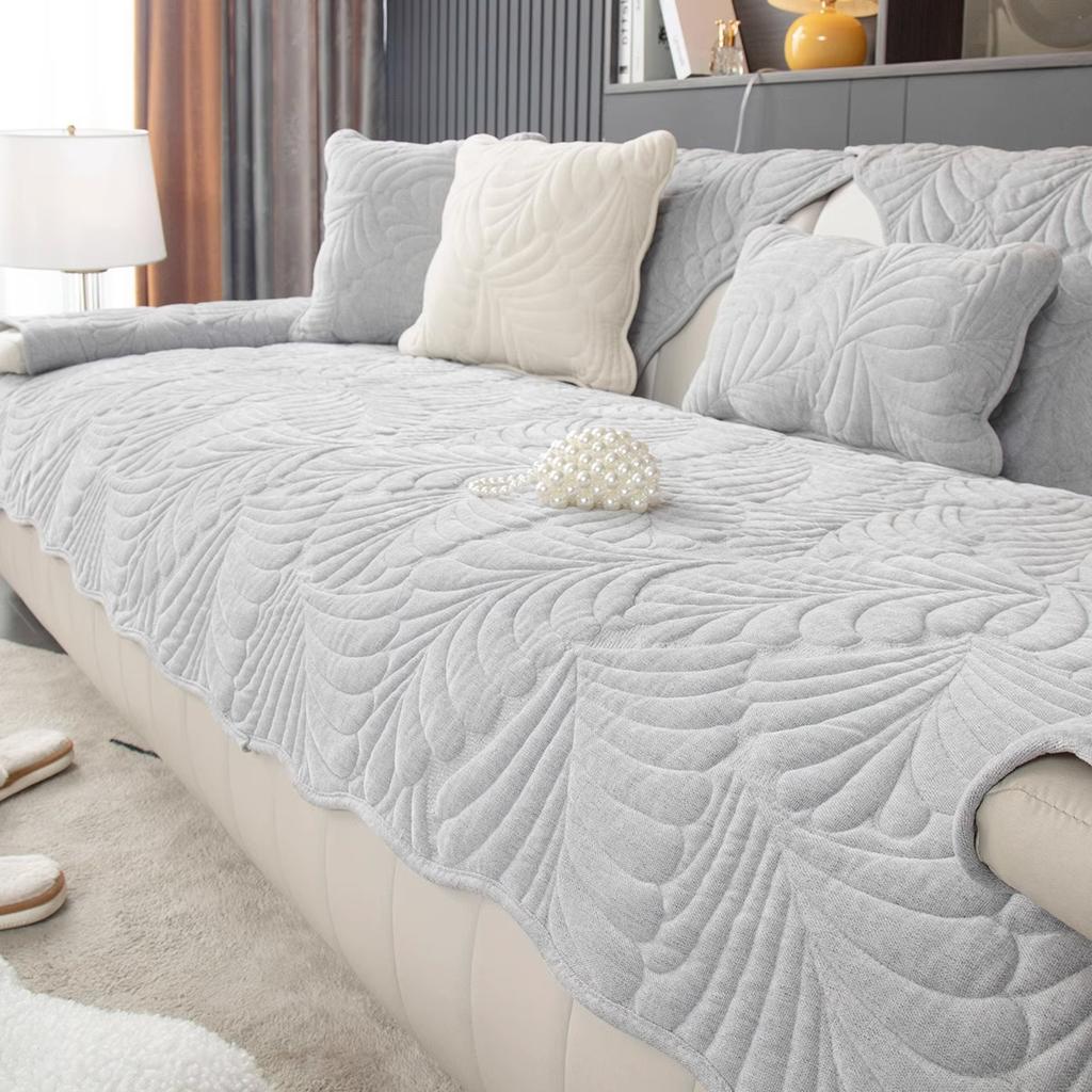 Chenier Sofa Cushion Is Universal In All Seasons, Simple And Modern Non-Slip Seat Cushion New Plantain Leaf Sofa Cover Towel