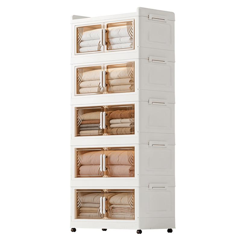 Foldable Rolling Magnetic Storage Cabinet