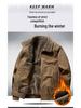Men's High-End American Style Bomber Jacket: Spring-Fall Winter Cotton Velvet, Thickened for Middle-Aged & Elderly