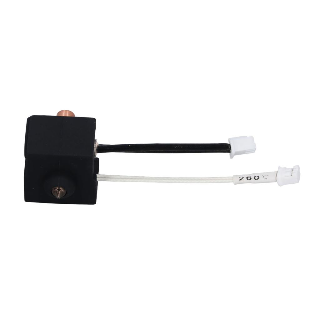 Extruder Heater Block Titanium Alloy Copper Throat Hardened Steel Nozzle High Precise Thermistor for