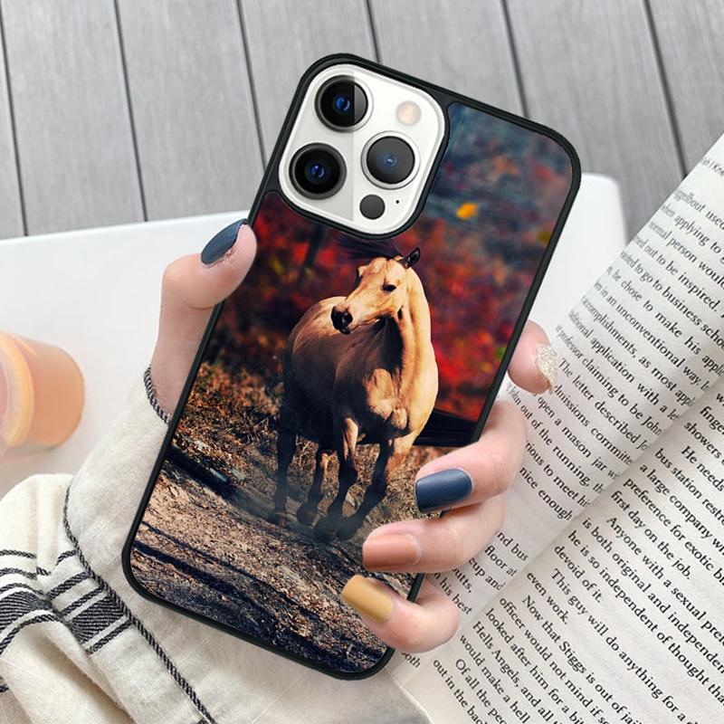 

Черный Сильный Красивый Конь Жеребец Чехол для Телефона для iPhone 17 Air 16 15 14 12 13 PLUS 11 PRO MAX Чехол Fundas coque iPhone 16