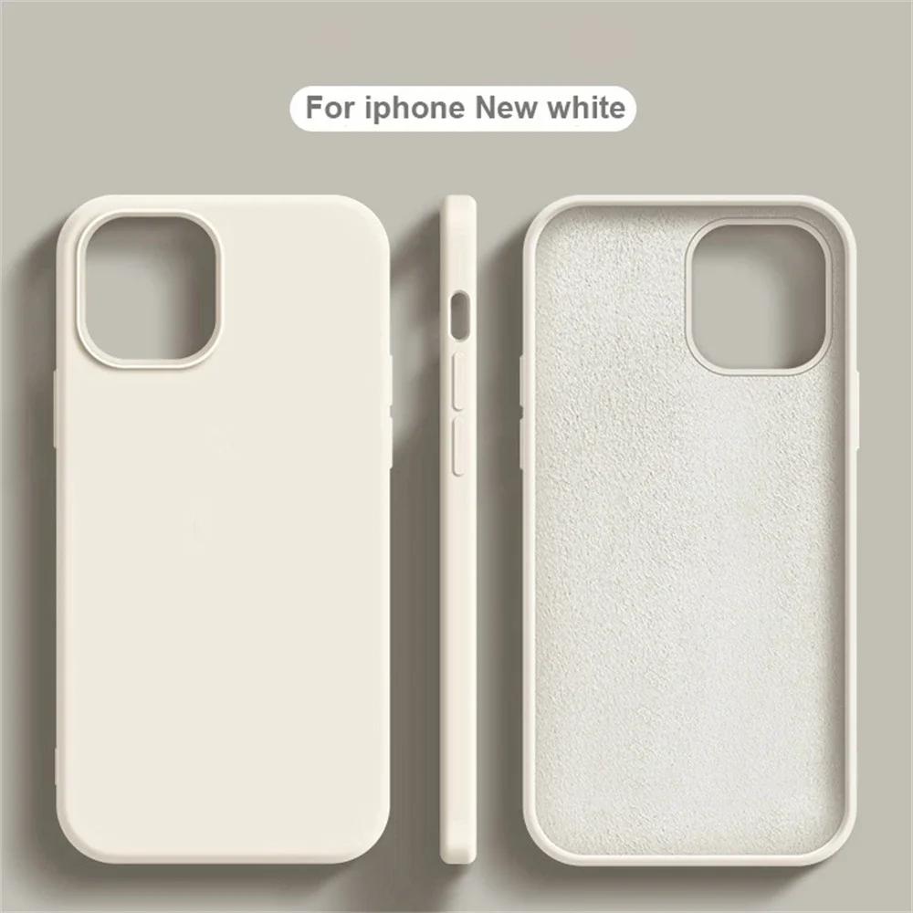Shockproof Soft Accessorie Liquid Silicone Phone Case For For Iphone 11 12 13 14 1 Pro Max 7 8 Plus SE X XR XSMax Cover