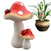 Czerwone Grzyby Statuetki Ozdoby Żywica Zewnętrzne Symulowane Grzyby Mikro Krajobraz Dekoracje Ogród Doniczkowy Bonsai Dekor