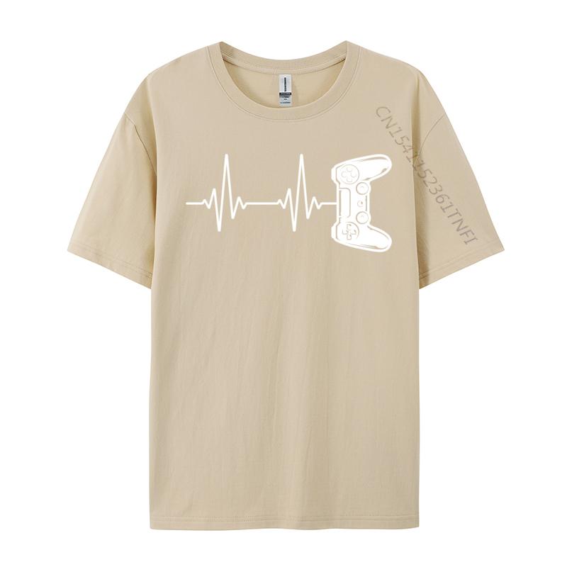 Gaming Controller Gamer Video Game Heartbeat Tops Tees Gamer Heartbeat Video Game Lover Unisex Tshirt Slim Fit T Shirts Hip Hop