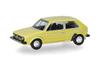 HERPA Cars & Trucks 1/120 Scale Volkswagen Golf I Brilliant Yellow Finished Model HE066600-002