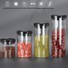 Airtight Lead-Free Glass Storage Jar for Coffee, Tea, Grains, and Dry Goods