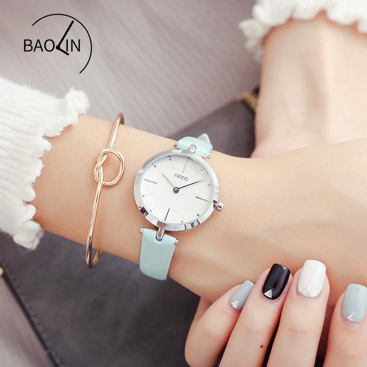 Fashionable Women's Quartz Watch, Elegant Diamond-set Scale, Simple Small Dial Belt Watch