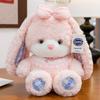 Cute Plush Cream Puff Bear & Little Rabbit Pillow Doll - Children's Birthday Gift