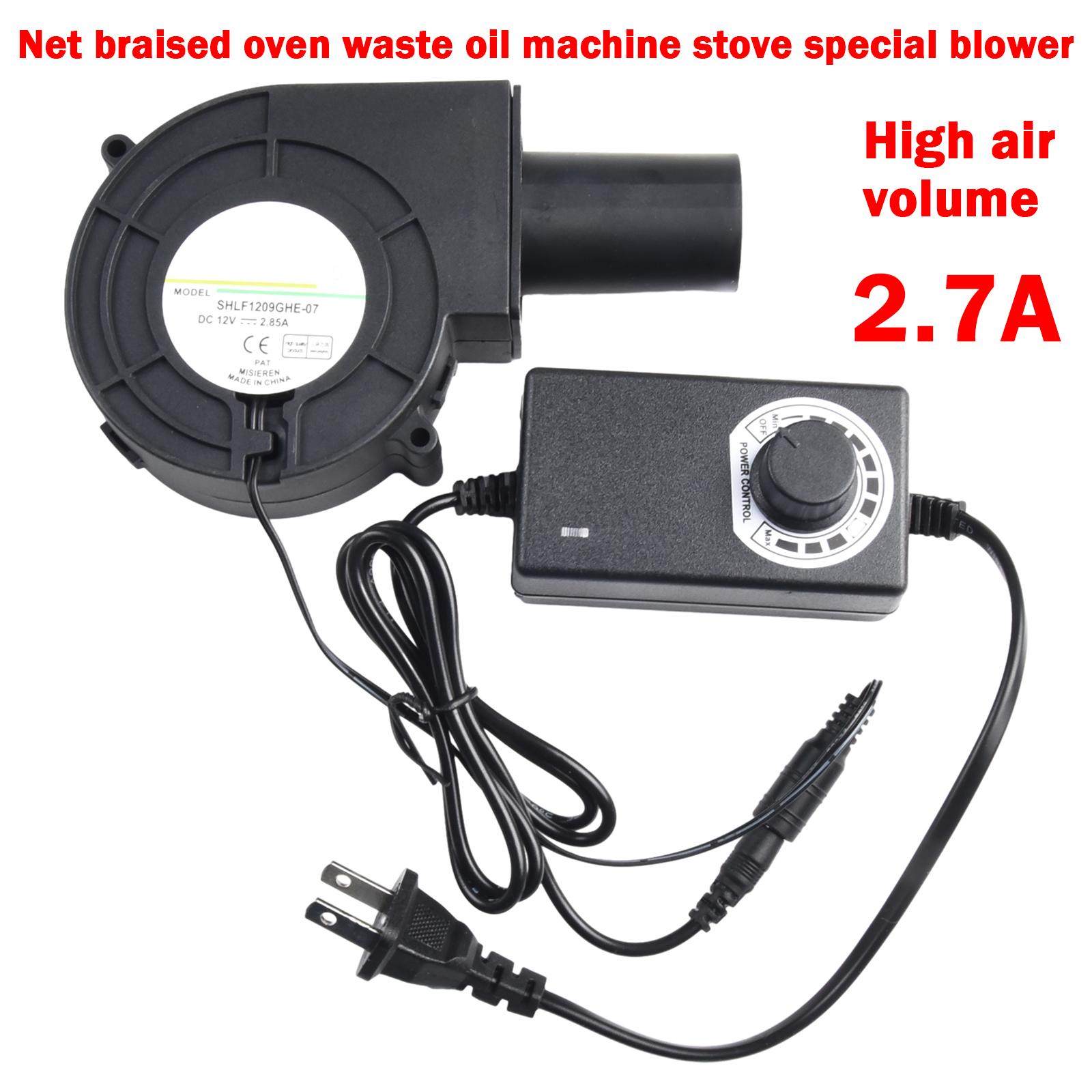 

Turbo Fan Blower Home Stove Adjustable Air Airflow Compact Convenient DC Double Ball Firewood High Speed Control