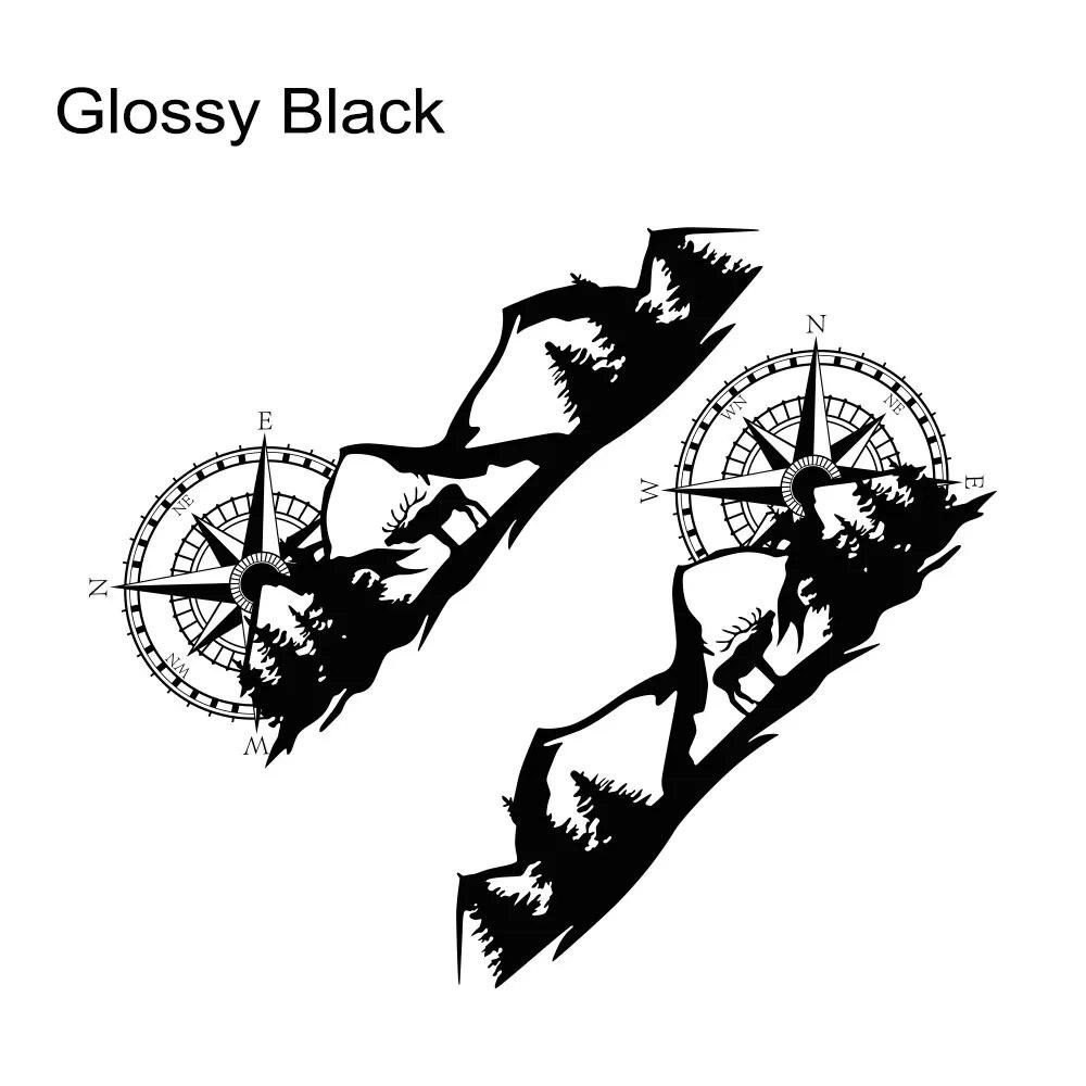 

2 шт. наклейки для автомобиля с горной графикой для дома на колесах, фургон, автофургон, кемпер, фургон, декор для тела, виниловые наклейки, аксессуары 70cm x 29cm