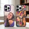 Hot A-Addison Rae Phone Case For iPhone17,16,15,14,13,12,11,Pro,MAX Gray Matte Silicone Black Cover