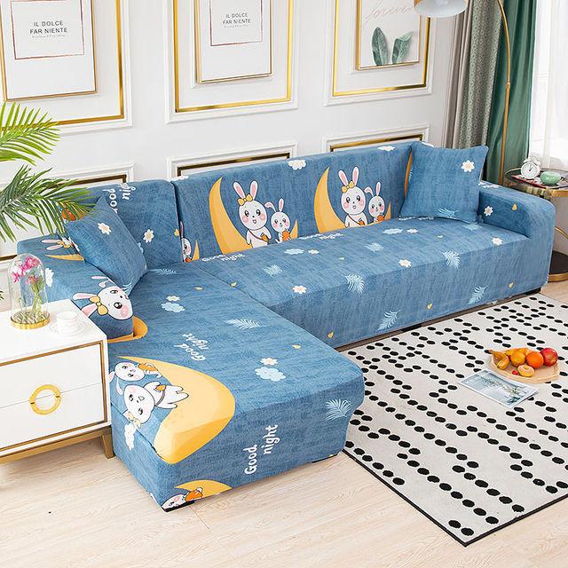 Sofa Cover Elastic All -Inclusive Anti -Cat Scratching Living Room Sofa Lounge Chair Universal Furniture Cover Non -Slip Dustproof