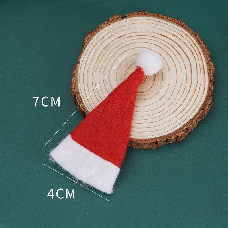 Mini Santa Hat Wine Bottle Decoration - Christmas Party Supplies