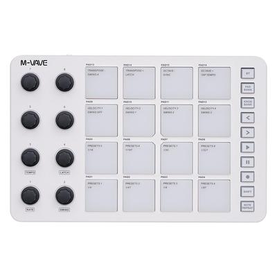 SMC-PAD Wireless Controller | Live Performance MIDI Pad W/ RGB Backlight | Portable Beat Maker & 3.5mm Output Interface
