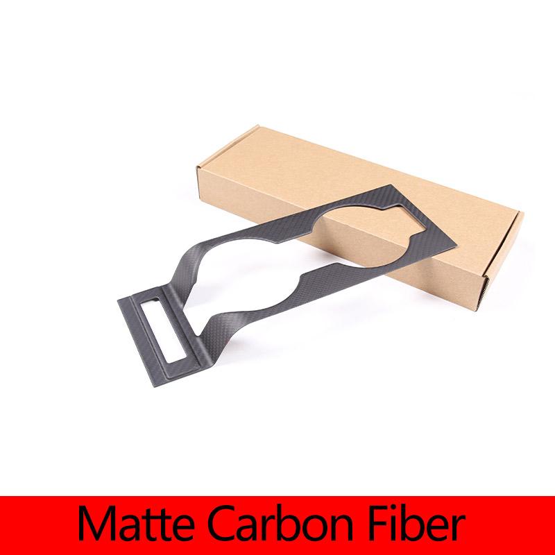 For Toyota 86 For Subaru BRZ Real Carbon Fiber Car Center Control Water Cup Slot Panel Trim Frame Sticker Car Accessories Matte Carbon Fiber