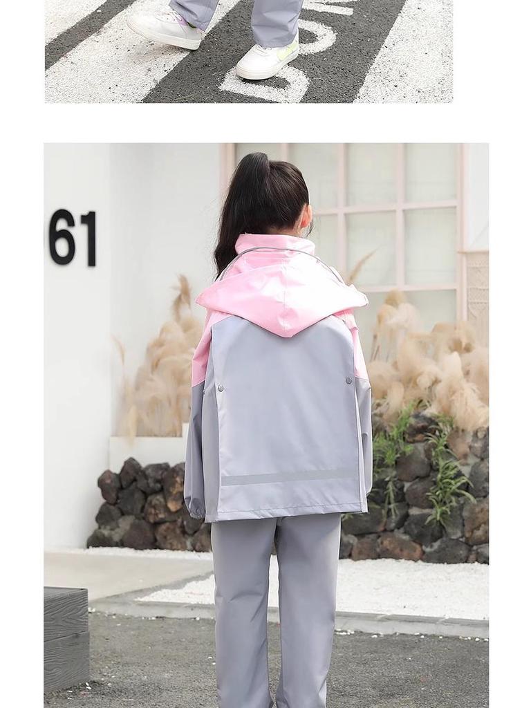 2023 Kids' Raincoat & Rain Pants Set - Boys & Girls Full Body Poncho for School