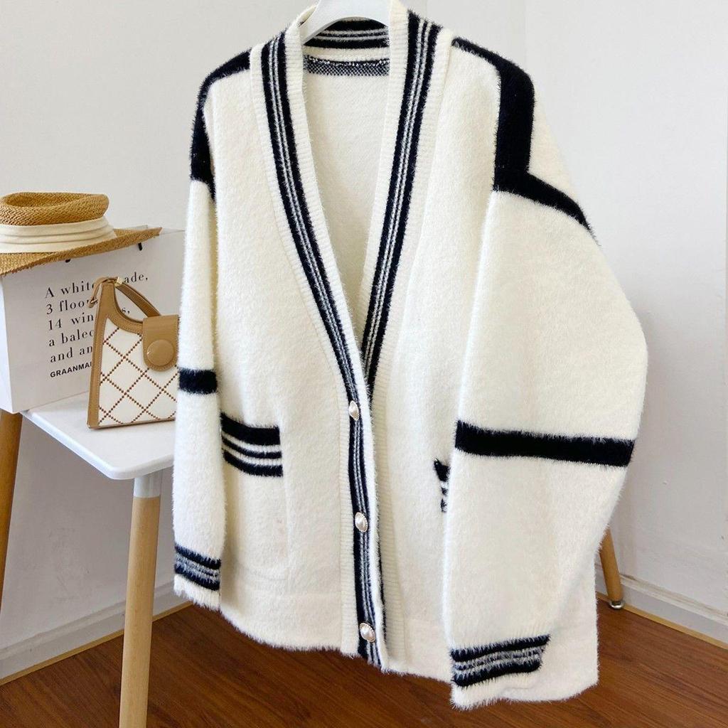 Little Fragrance Korean Style Double-Sided Fleece Winter Cardigan Jacket A151 – Fashionable and Versatile