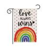 Love Always Wins Garden Ag 12x18 Inch Double Sided,Rainbow Pride Gay Pride ... FCCE ZZA