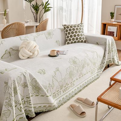 Chenille di Alta Qualità Telo Copridivano Tessuto Antipolvere Copridivano Tutto Compreso Copertura Universale Quattro Stagioni Universale Antiscivolo Cuscino per Divano
