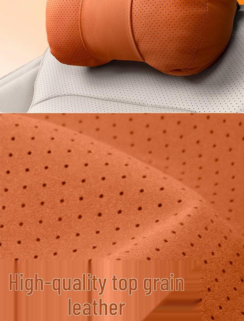 Cute S-Class Car Headrest and Lumbar Support Pillow for Comfort