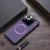 Magsafe Magnetic Plain Leather Case For Xiaomi 15 Pro Mi 15 14T Pro 14 Ultra Xiaomi14T  Cloth Wireless Charging Cover