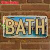 D FlatpcVintage Metal Sign Only for decorationBATH Aluminum Sign Retro DecorCityscape Decor British DecorTravel Gift